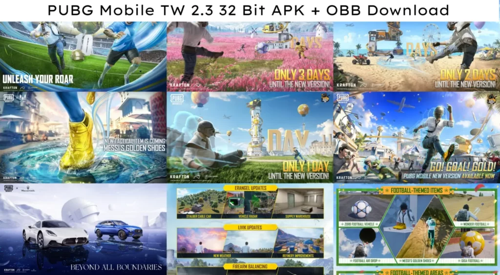 PUBGb Mobile TW 2.3 32 Bit APK OBB Download