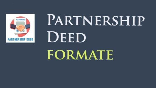 Download Partnership deed format in word