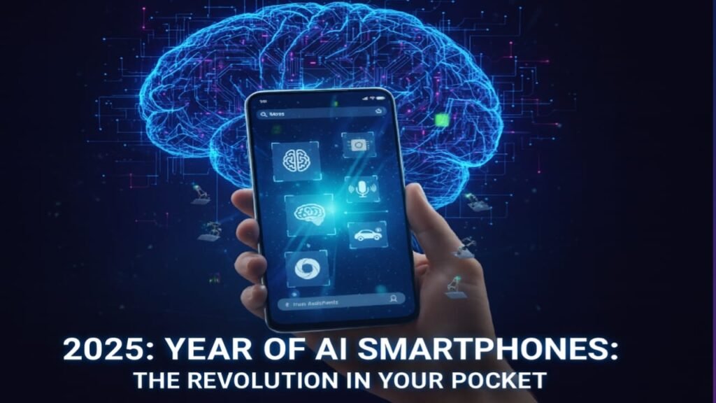 “2025 AI smartphone revolution graphic.”
