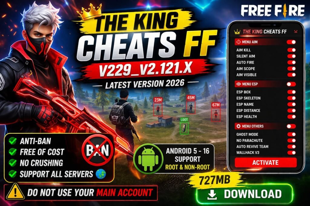 The King Cheats FF APK latest version 2026 download image